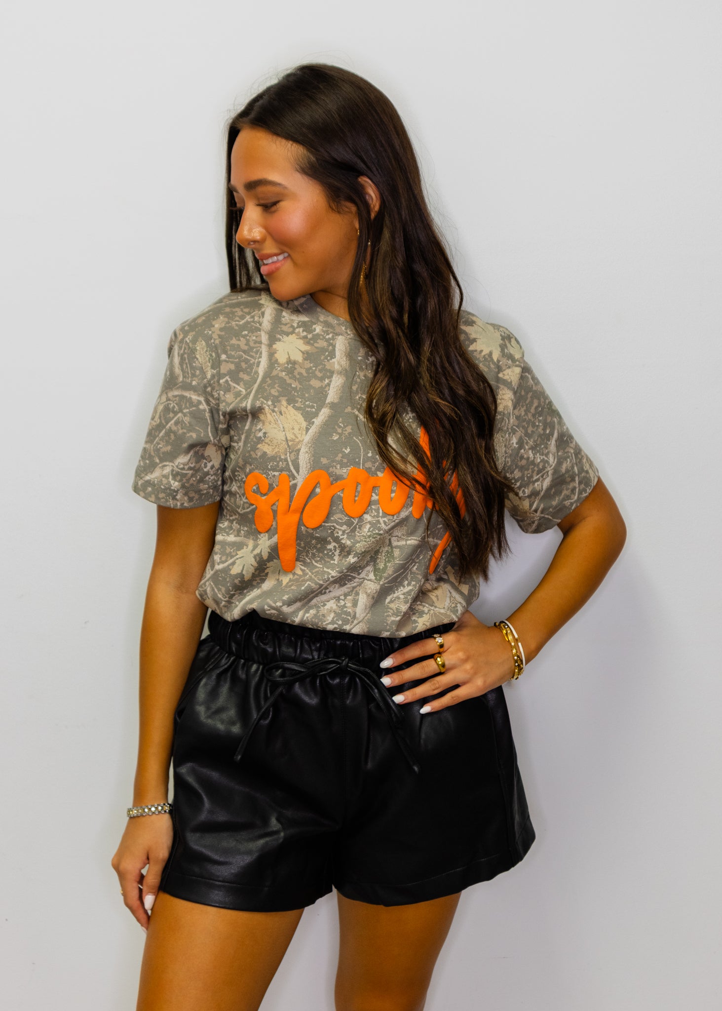 Spooky Camo Short Sleeve Top