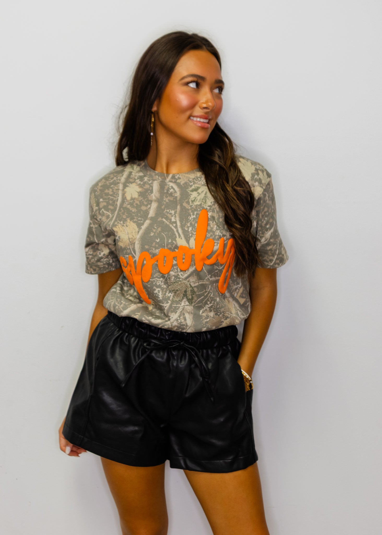 Spooky Camo Short Sleeve Top