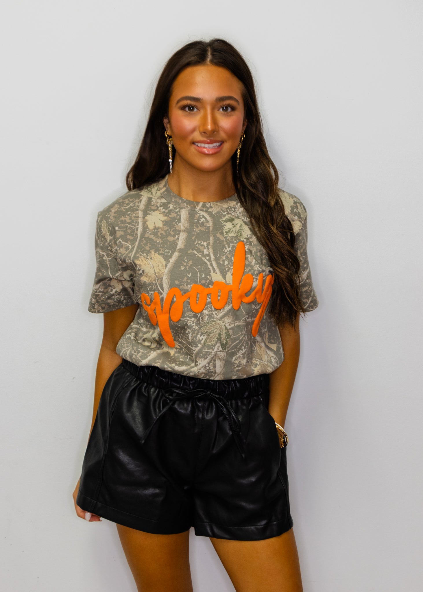 Spooky Camo Short Sleeve Top