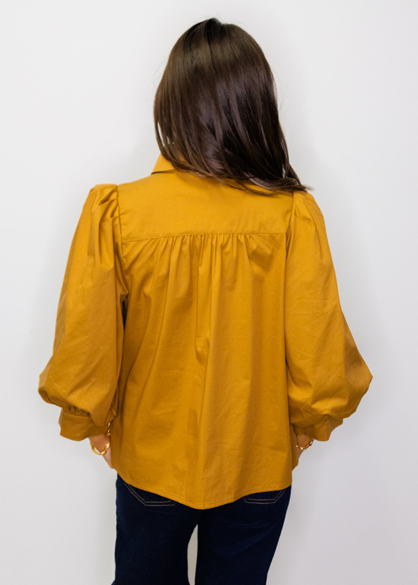 Caramel Gold Detail Top