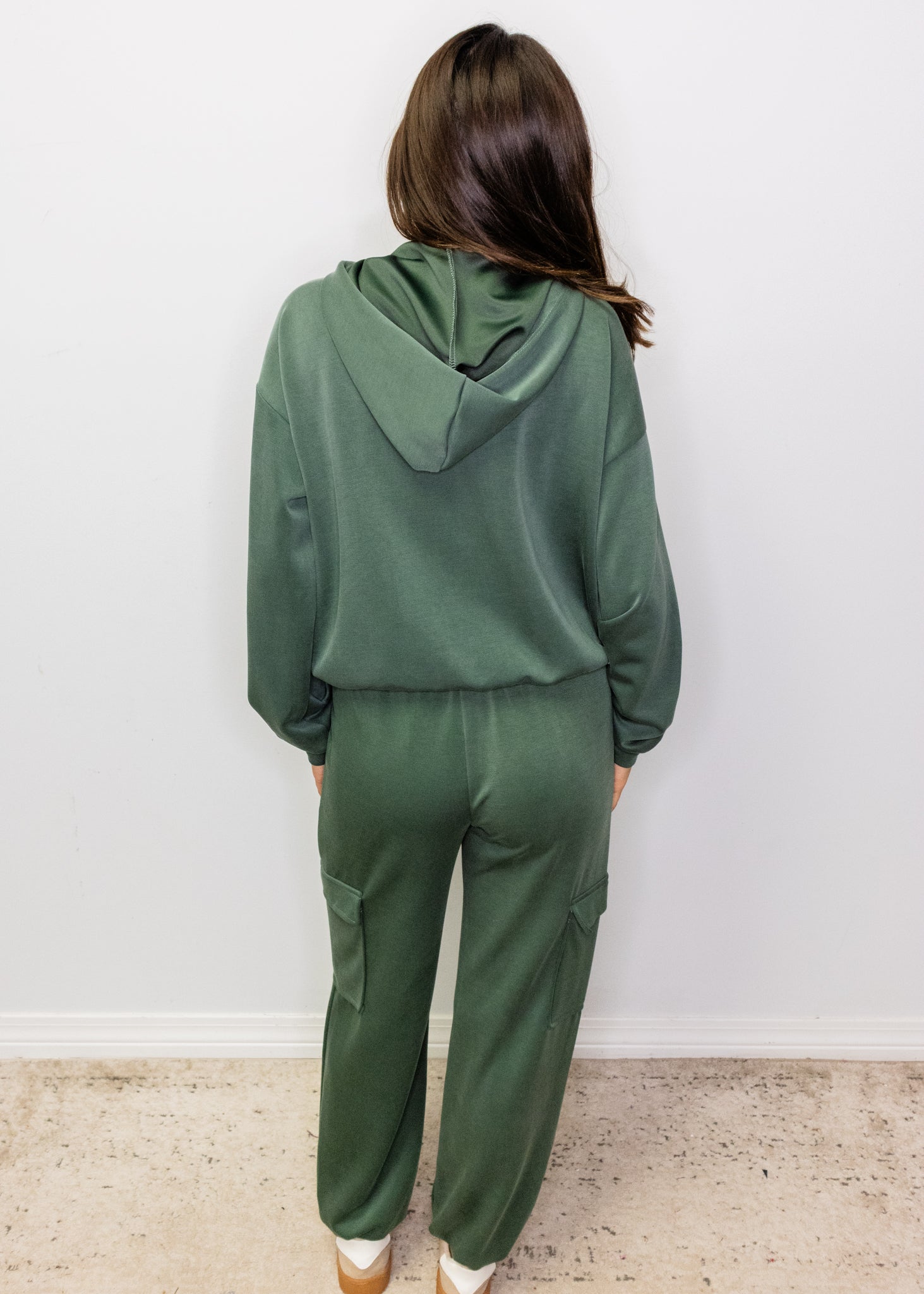 Olive Long Sleeve Hoodie