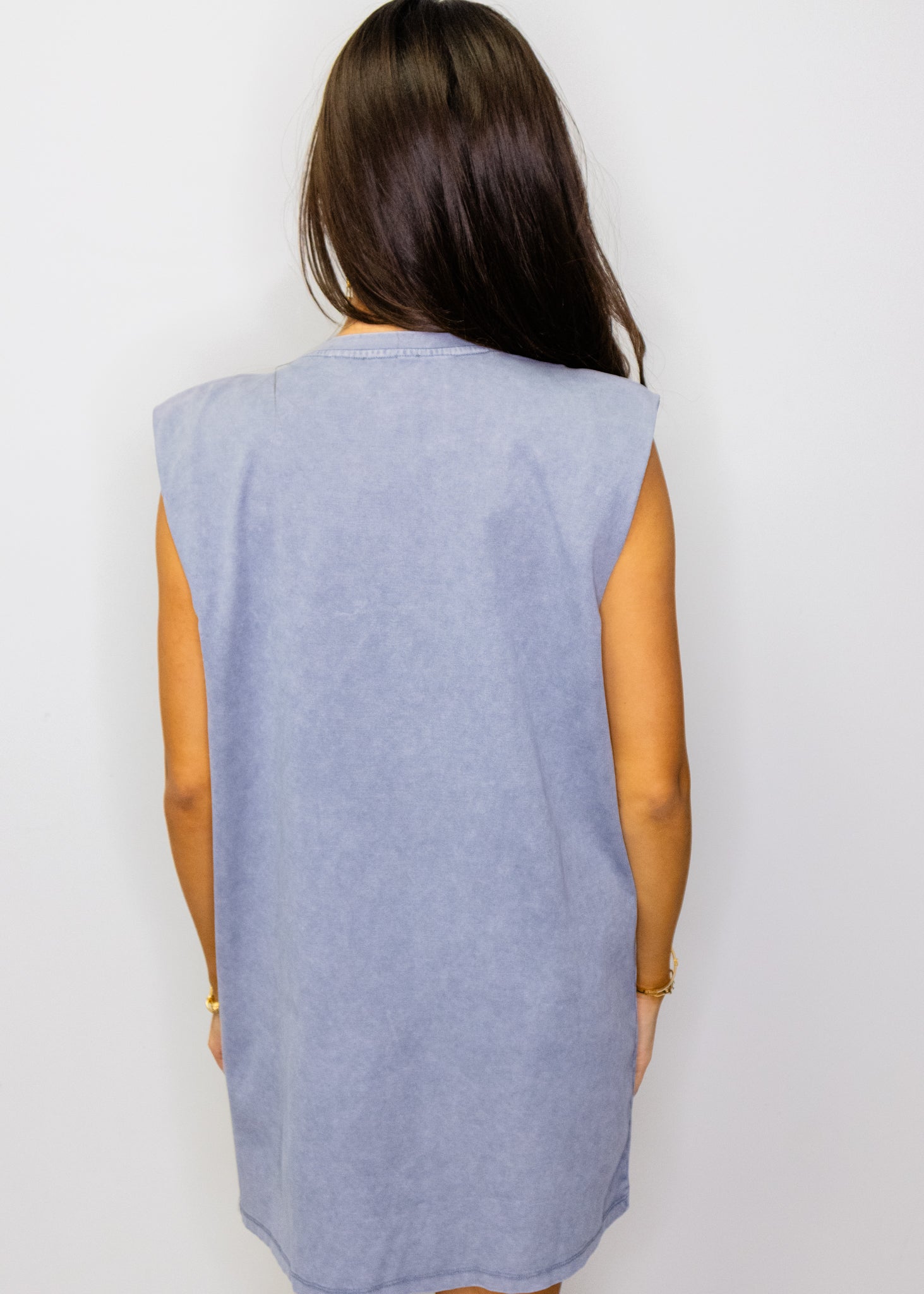 Charcoal Stone Embellished Tunic Dress