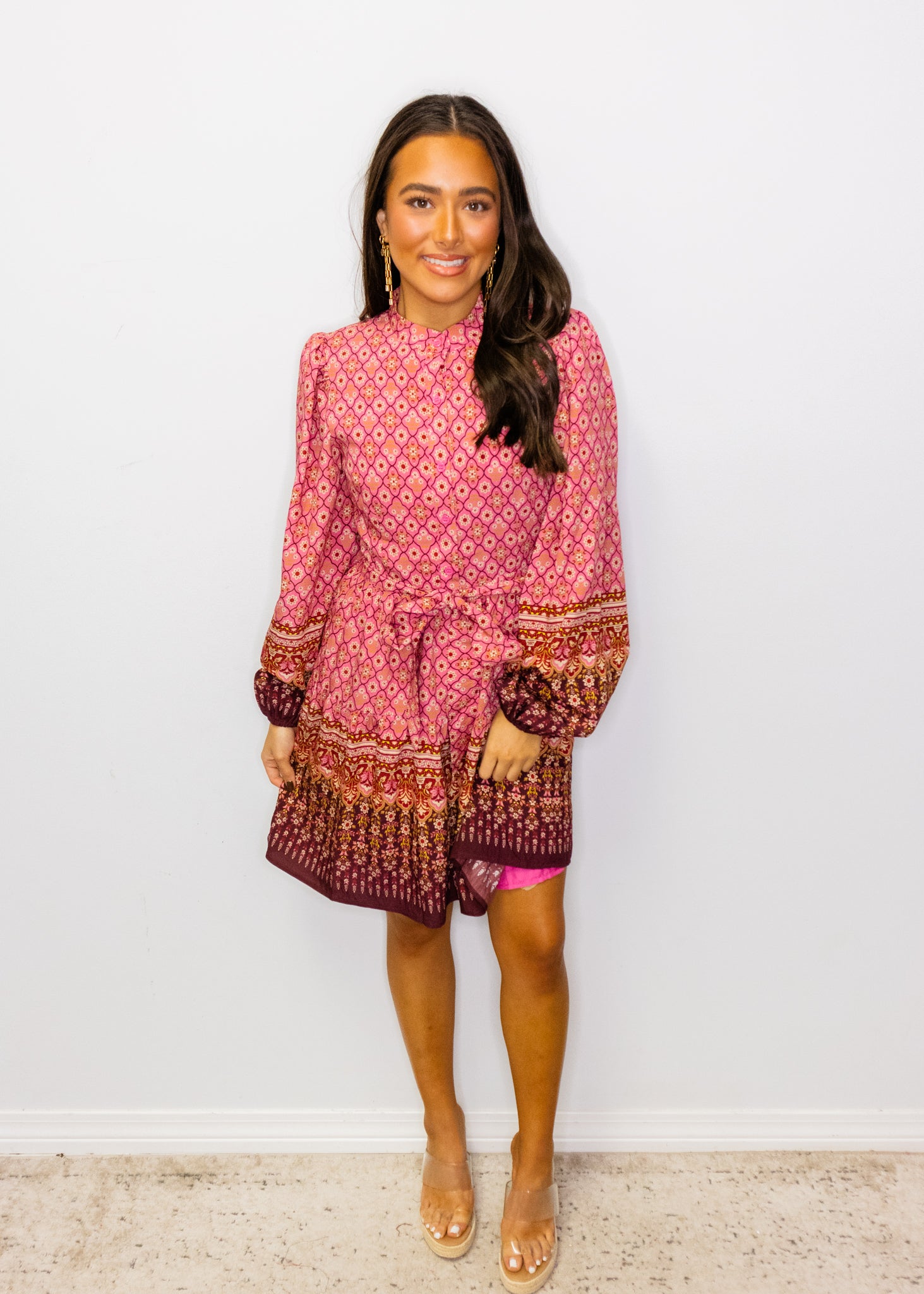 Orchid Multi Floral Print Dress