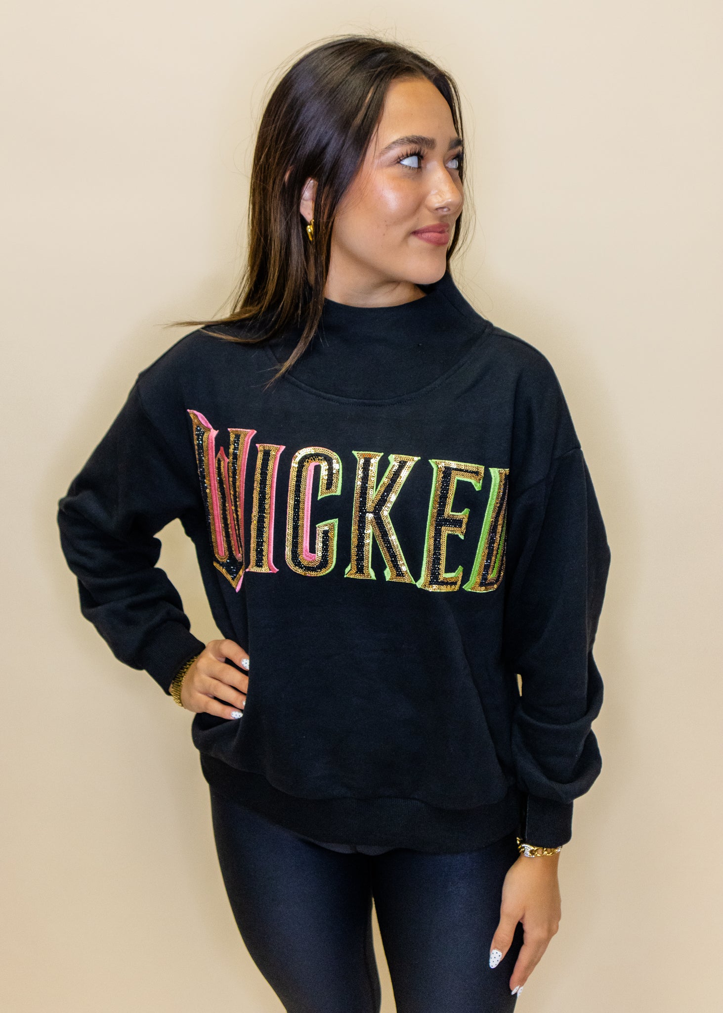Licensed Black 'Wicked' Logo Sweatshirt