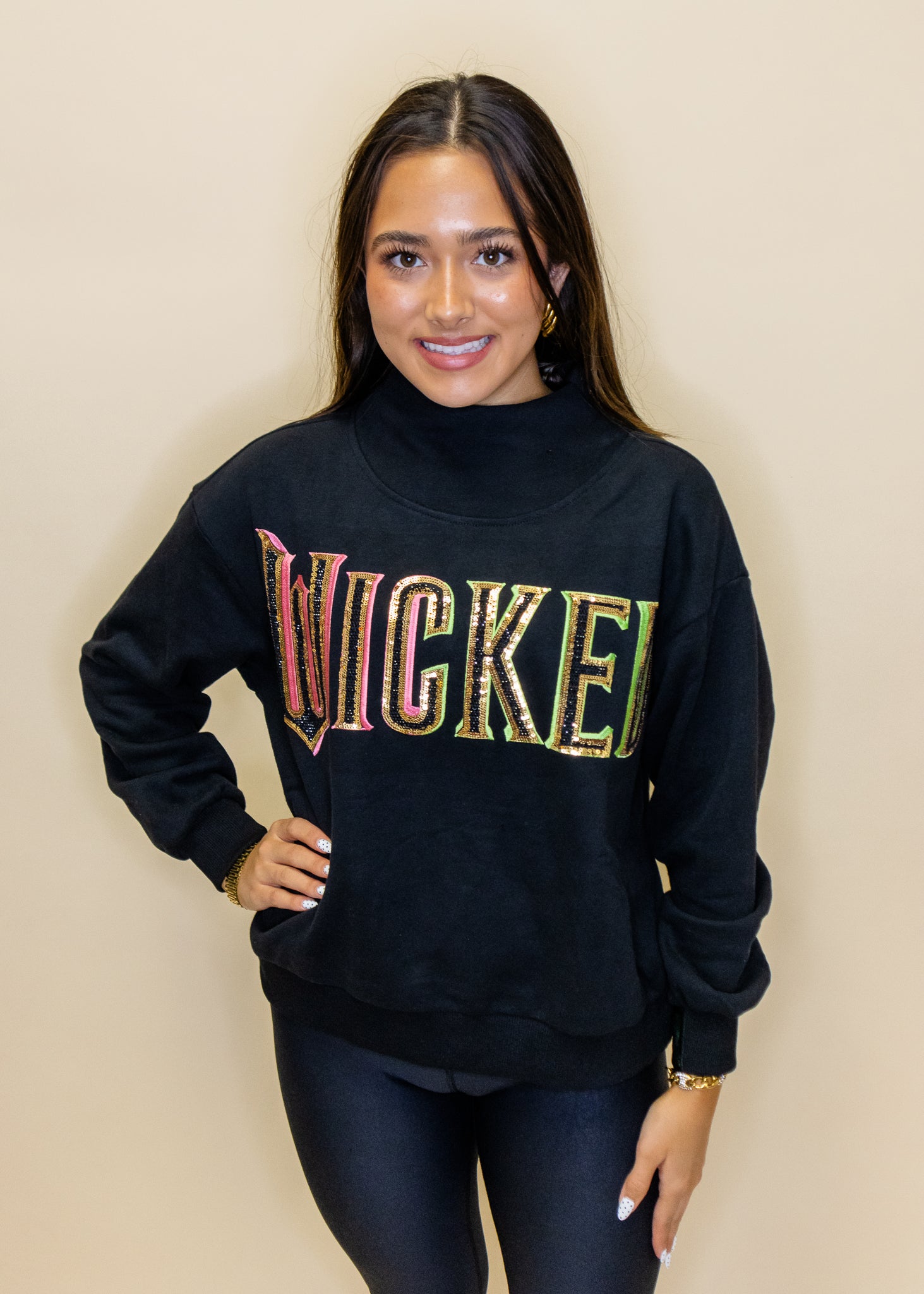 Licensed Black 'Wicked' Logo Sweatshirt