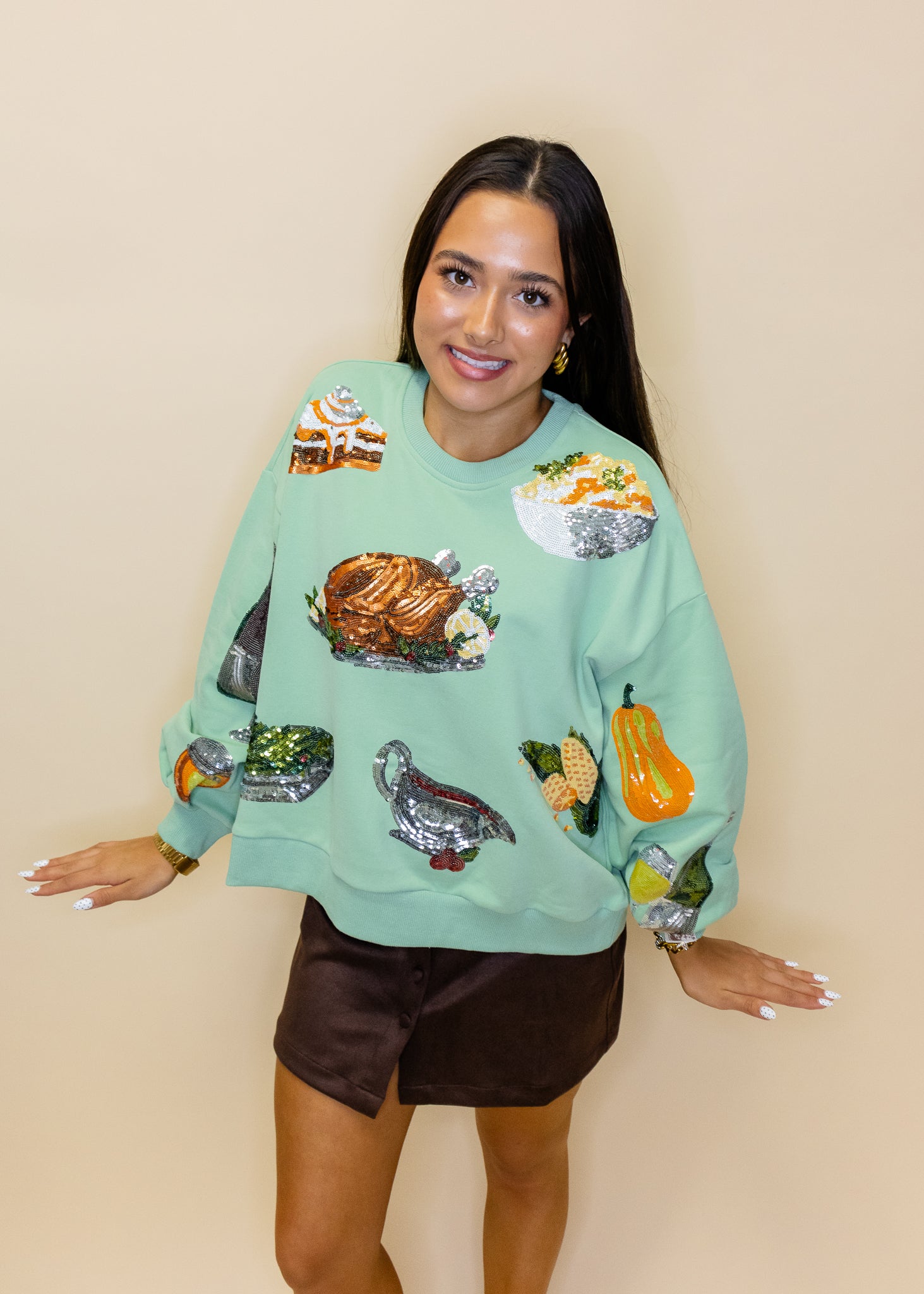 Mint Queen Of Turkey Sweatshirt