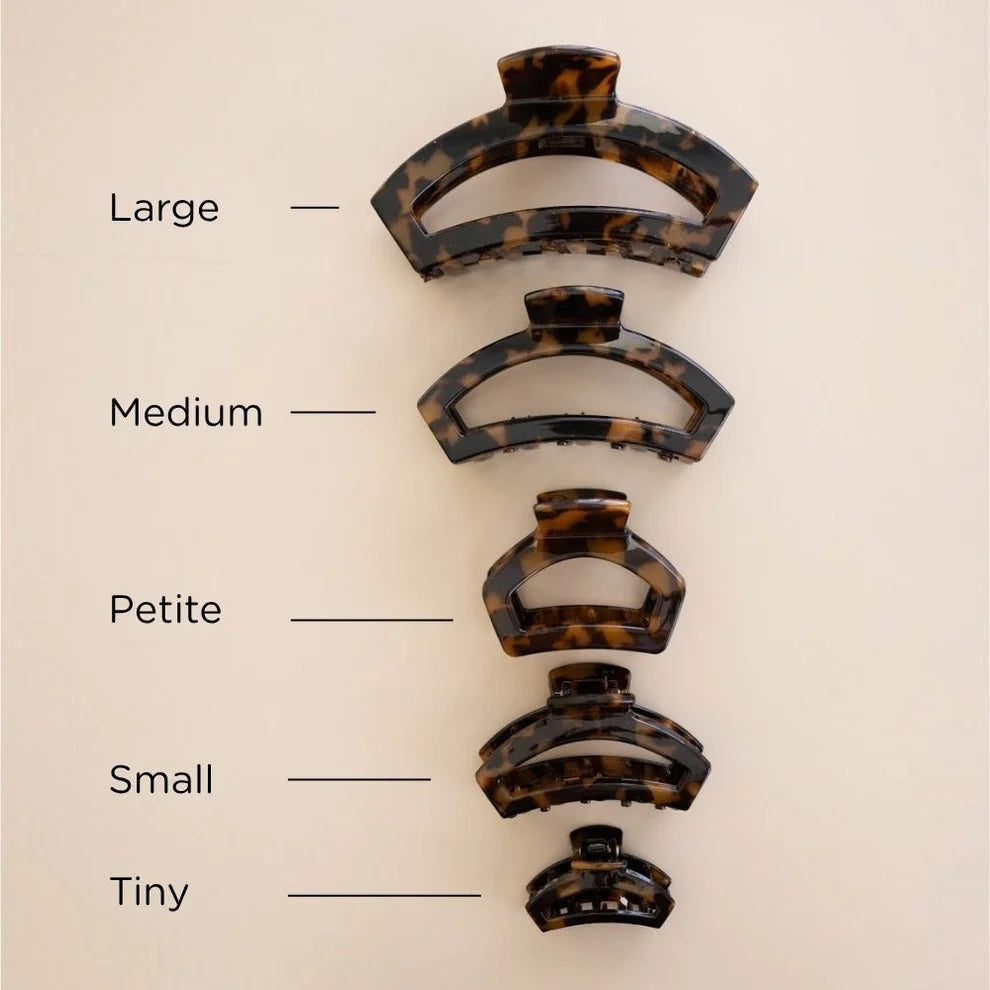 Open Tortoise Petite Hair Clip