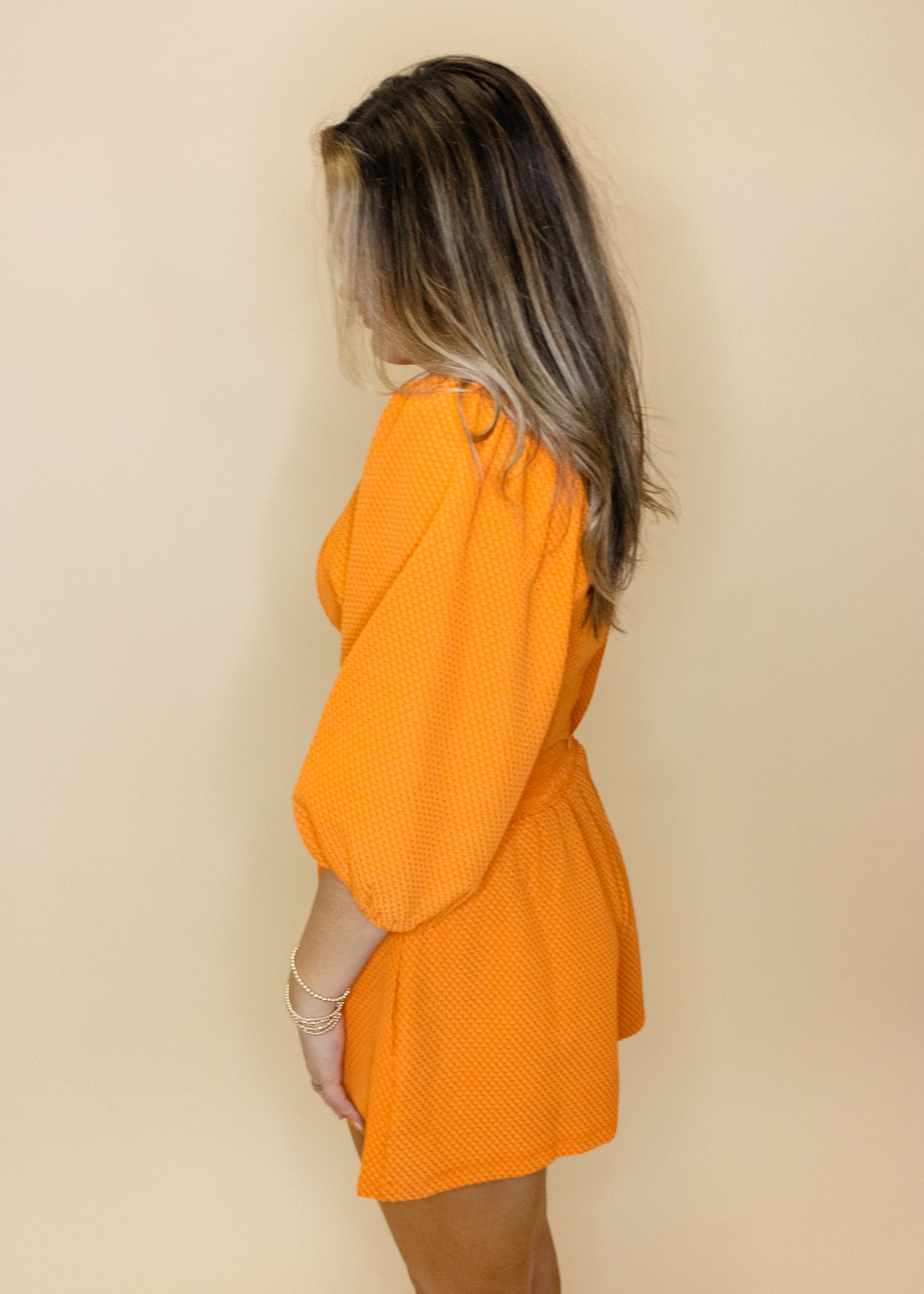 Orange Textured Crop Set