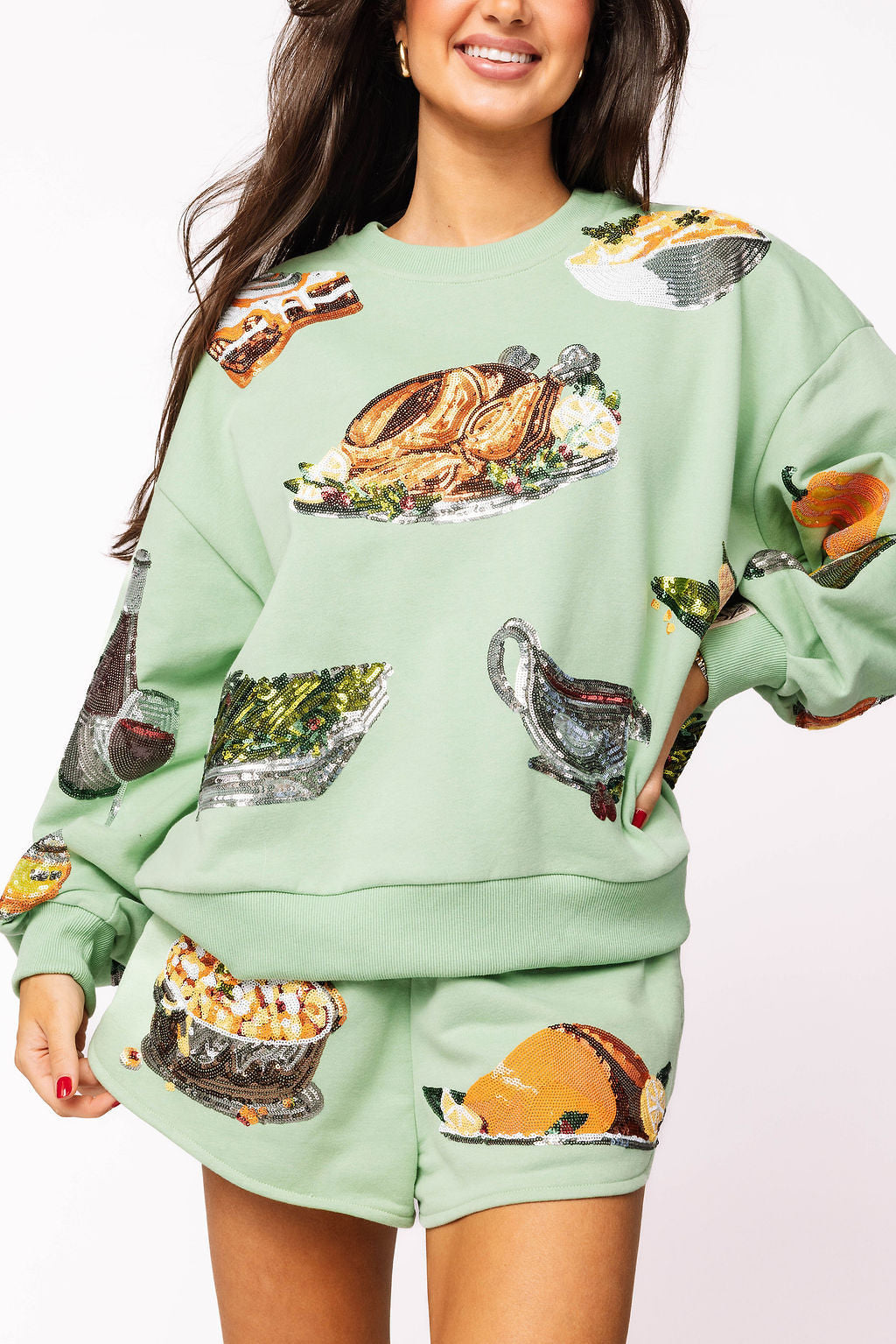 Mint Queen Of Turkey Sweatshirt