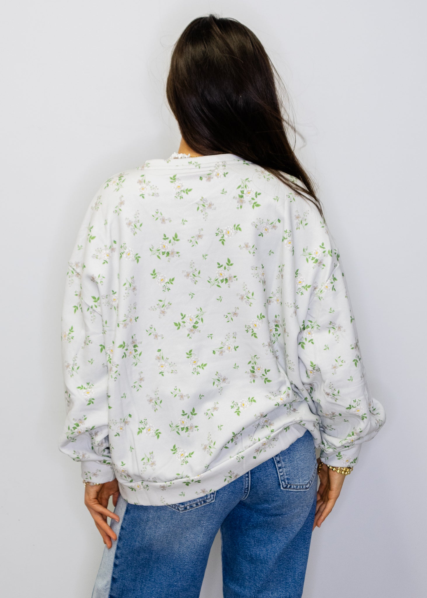 Licensed Miss State Floral Initial Sweatshirt