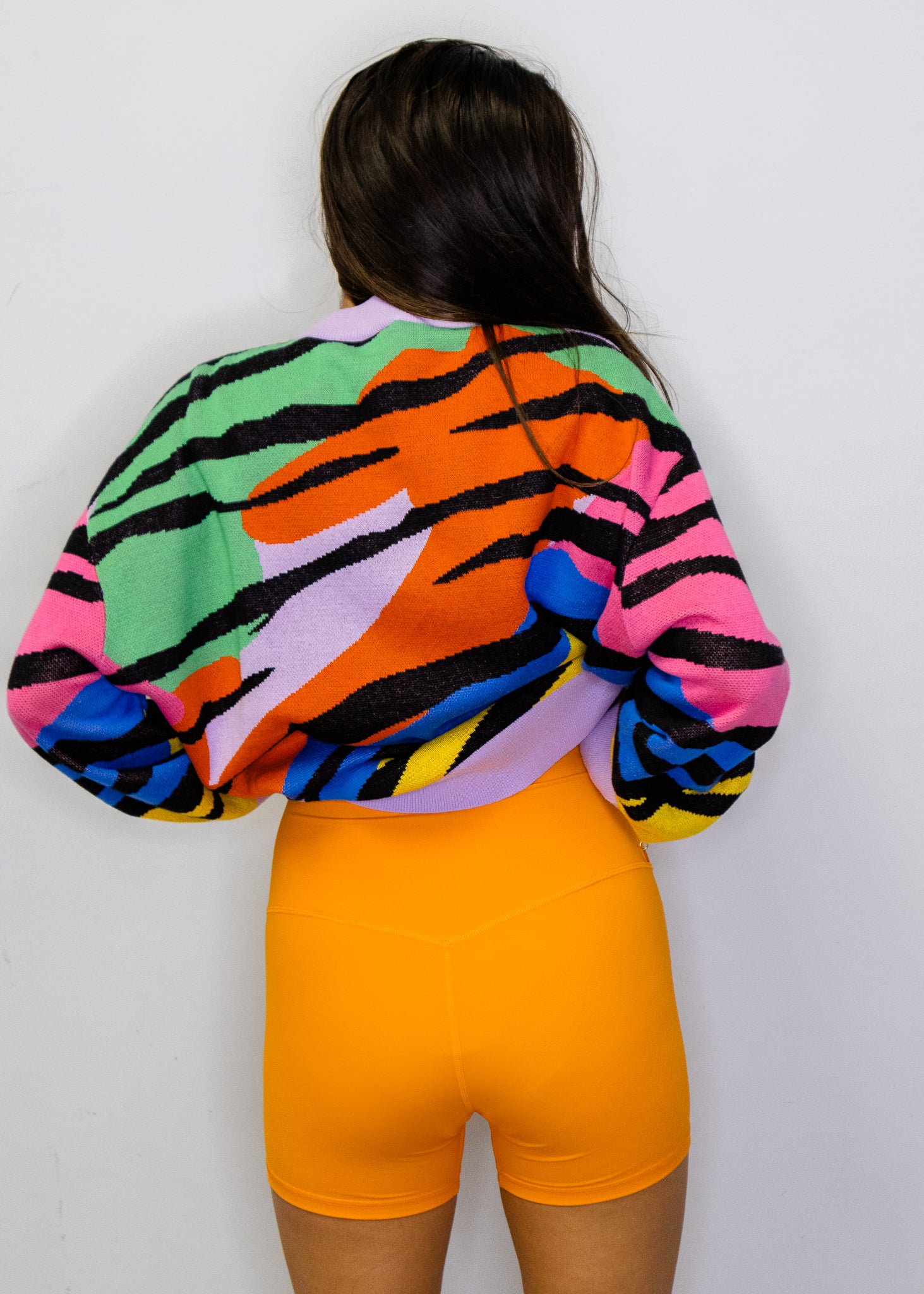 Neon Orange Buttery Soft Biker Shorts
