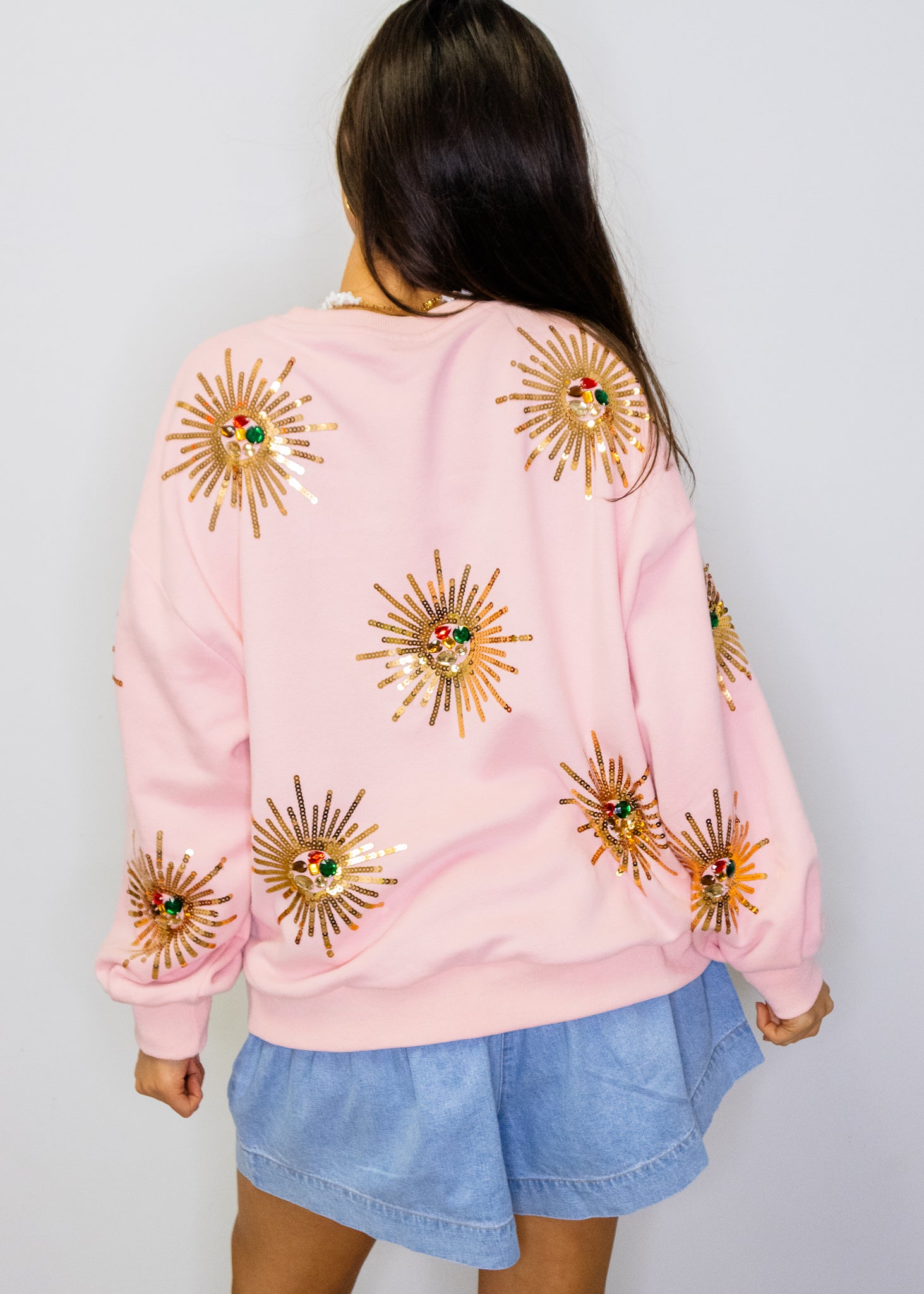 Light Pink Starburst Sweatshirt