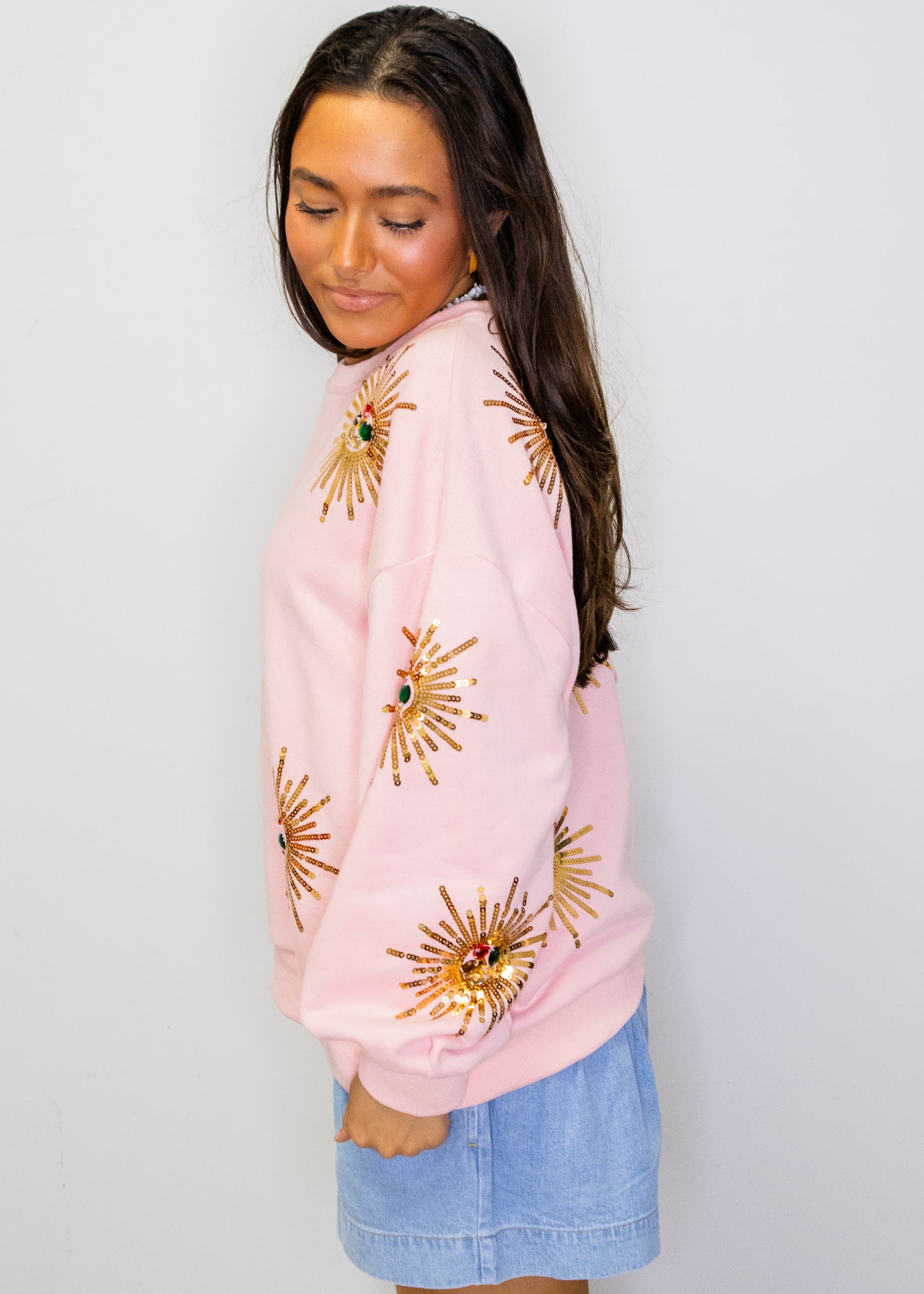 Light Pink Starburst Sweatshirt