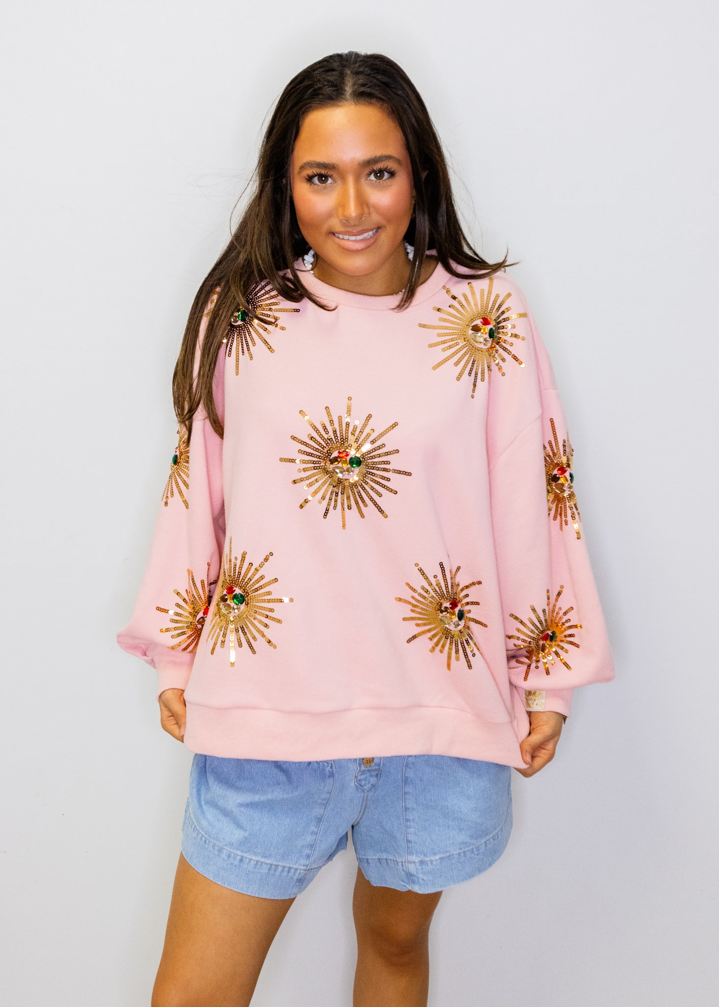 Light Pink Starburst Sweatshirt