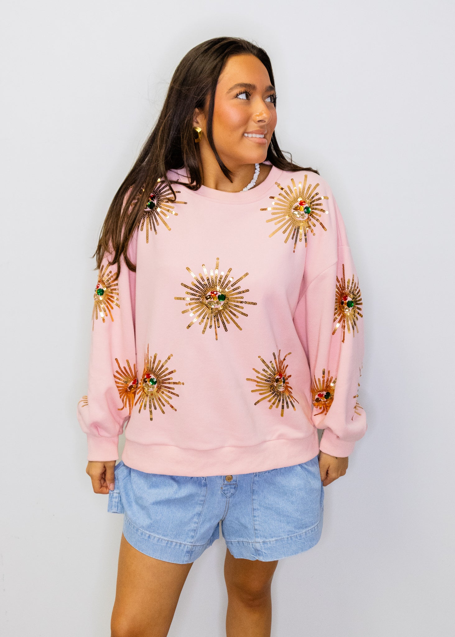 Light Pink Starburst Sweatshirt
