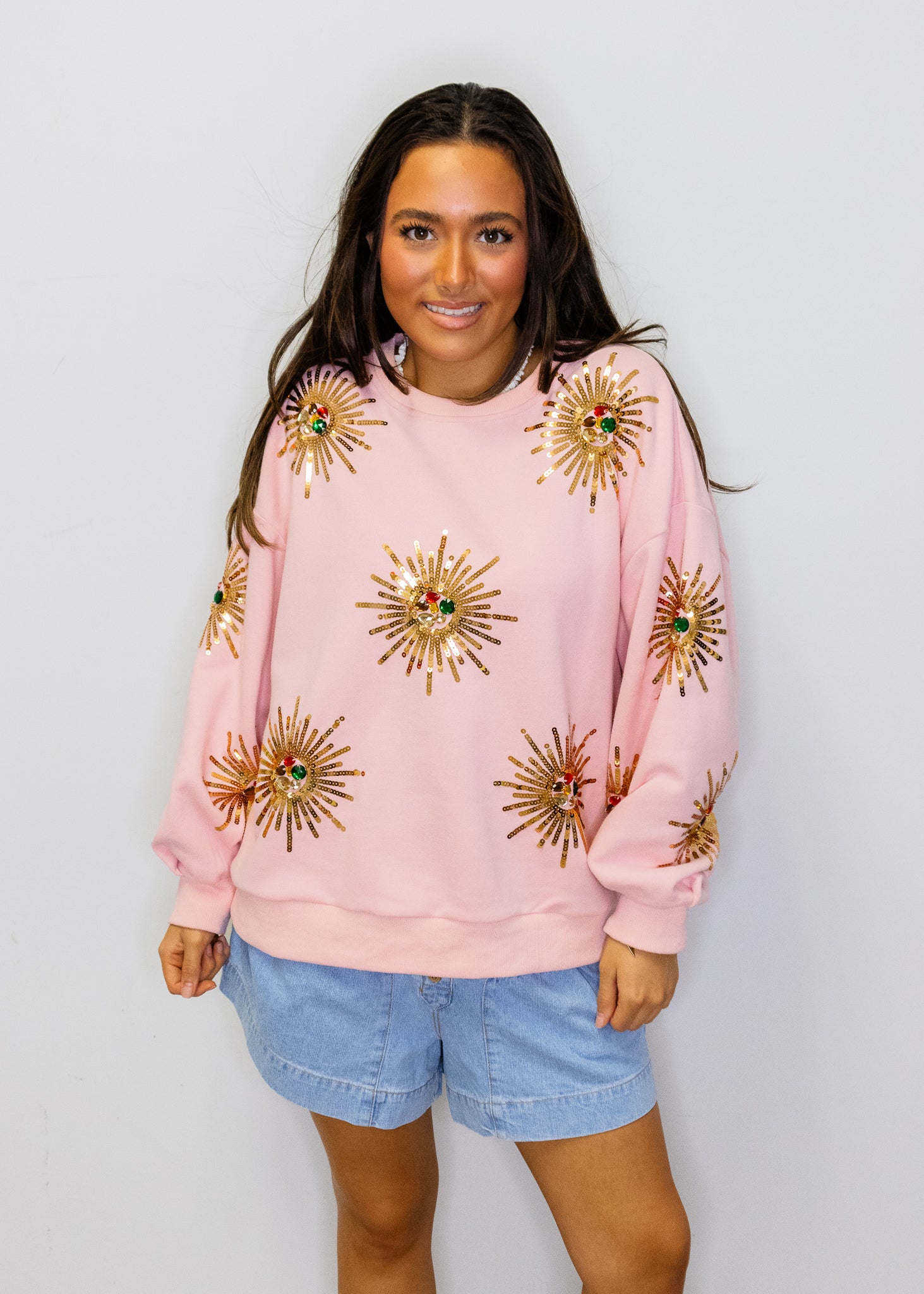 Light Pink Starburst Sweatshirt