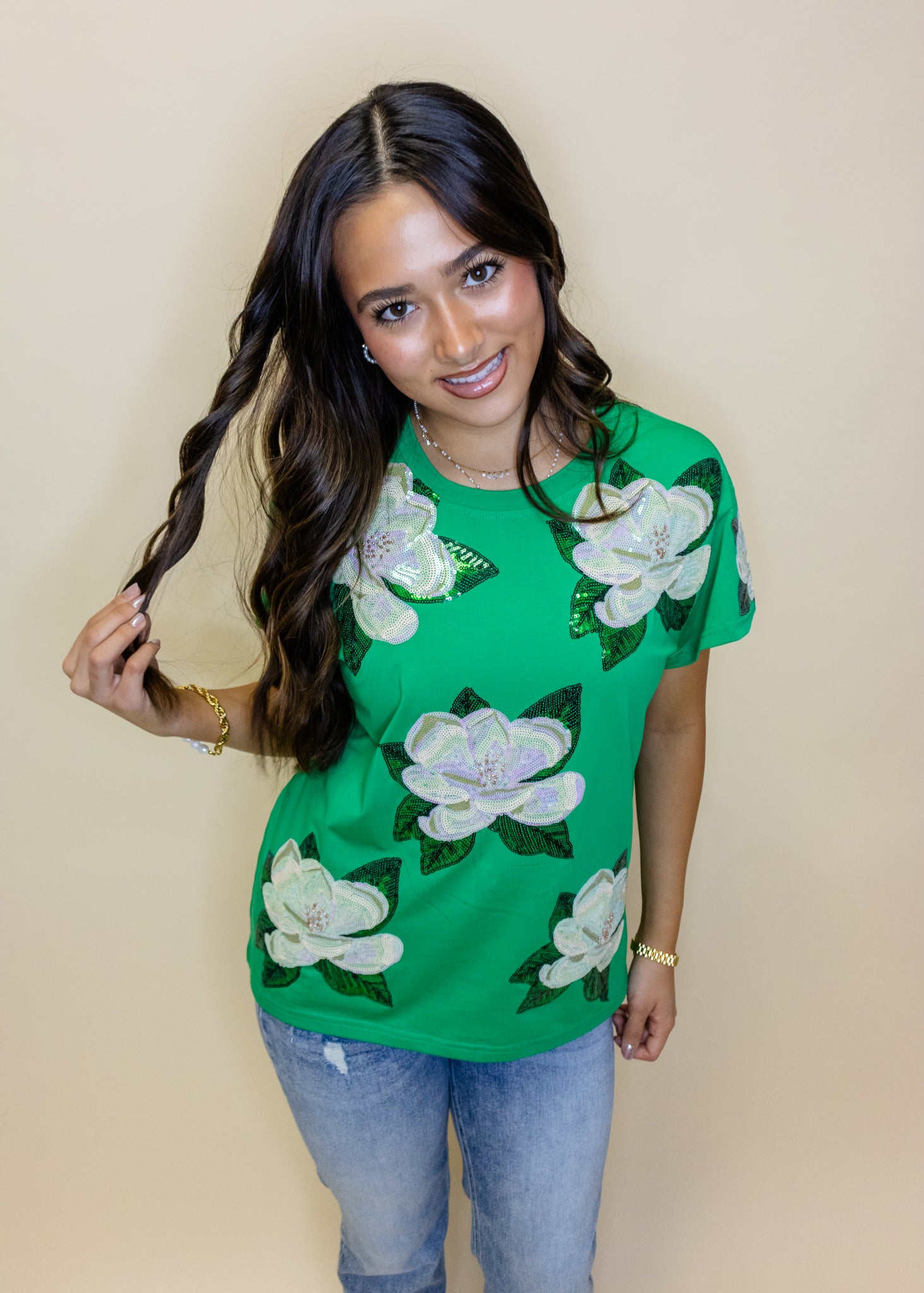 Green Magnolia Tee