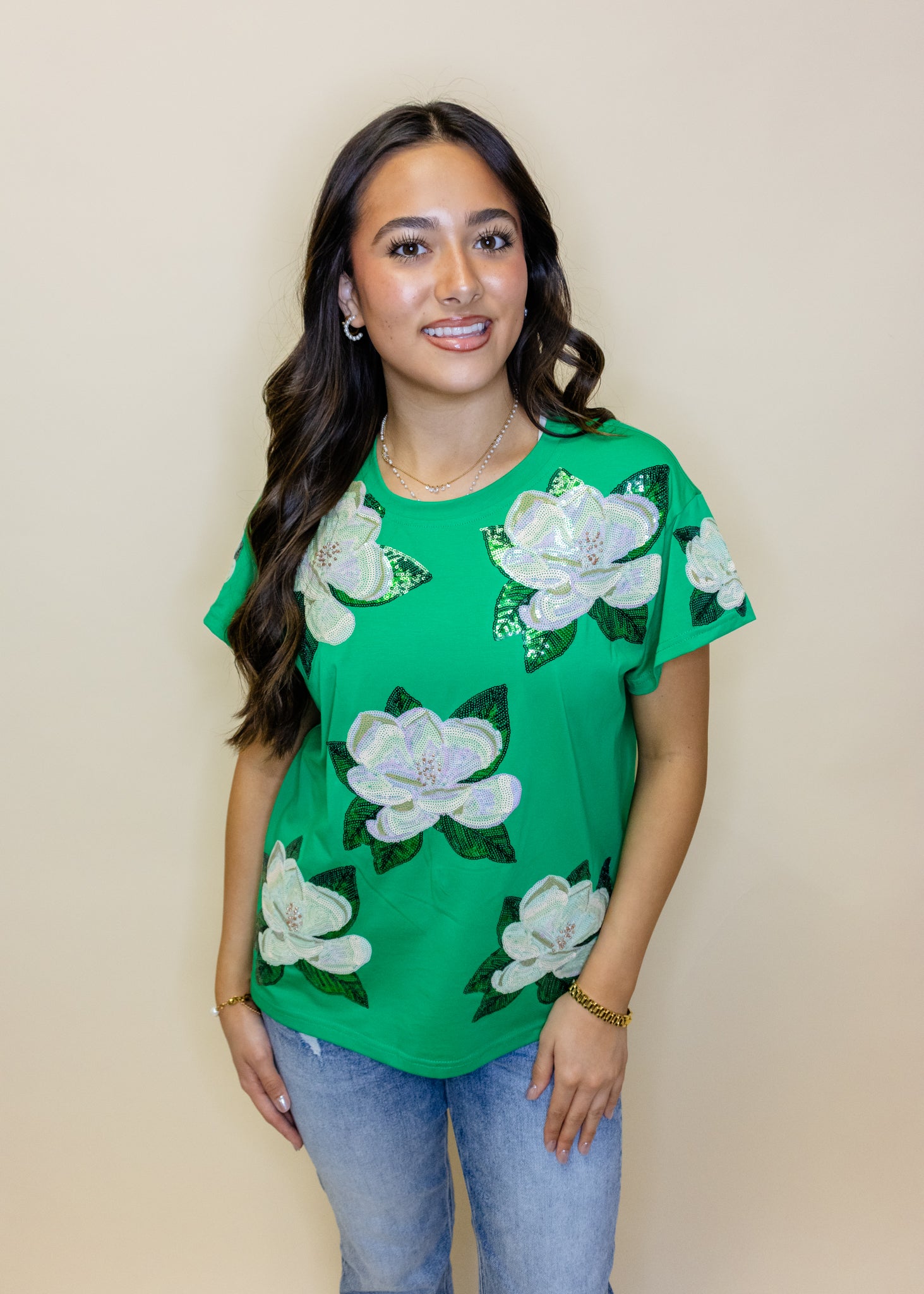 Green Magnolia Tee