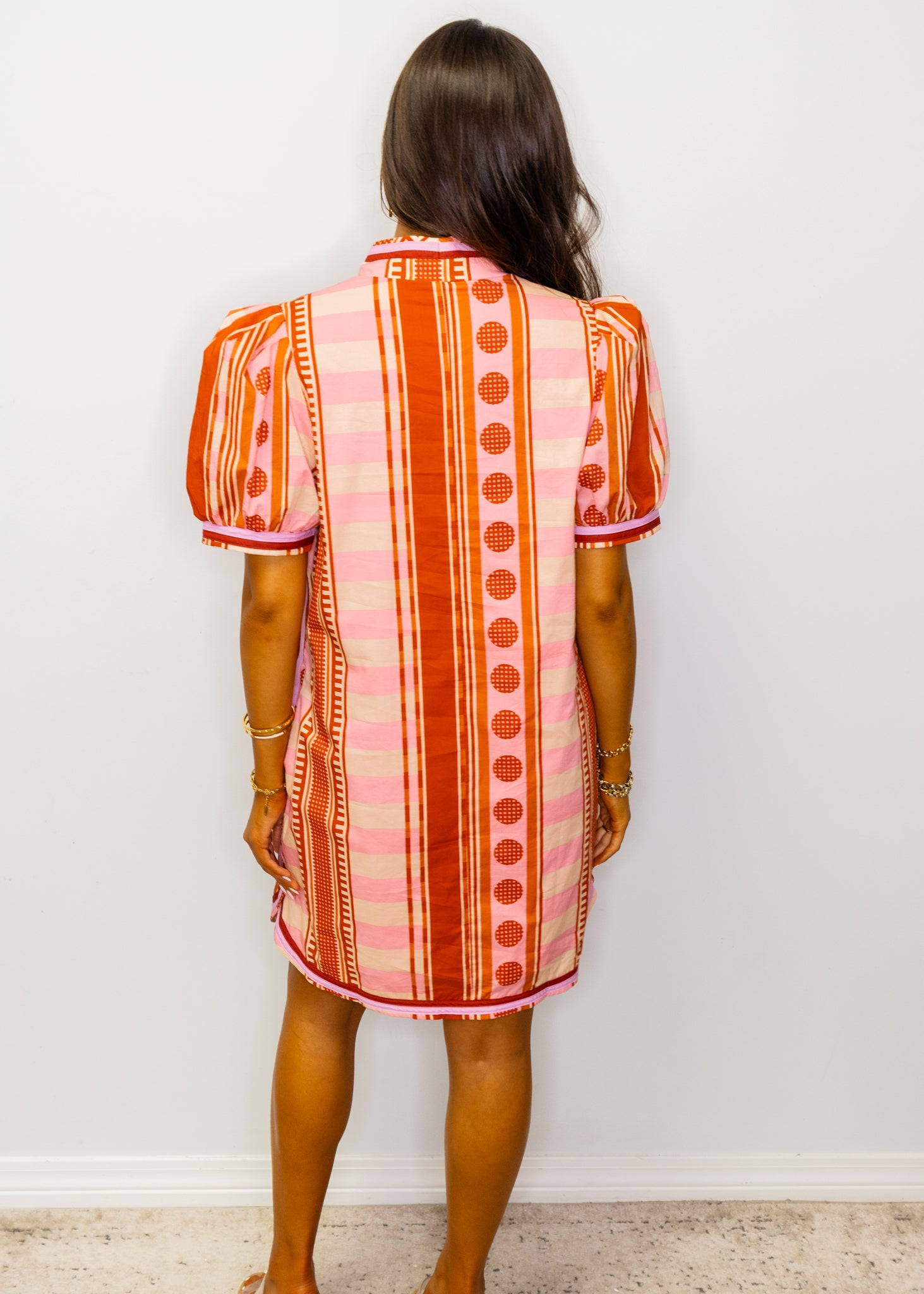 Cinnamon Multi Shapes Print Dress
