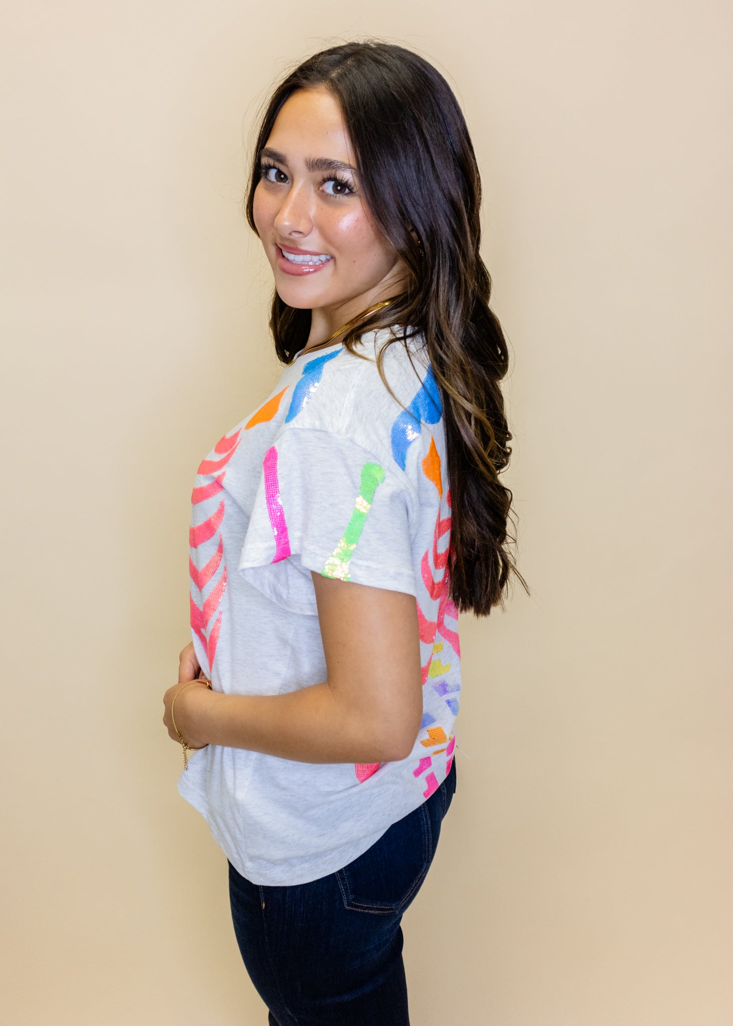 Grey Multi Skeleton Tee