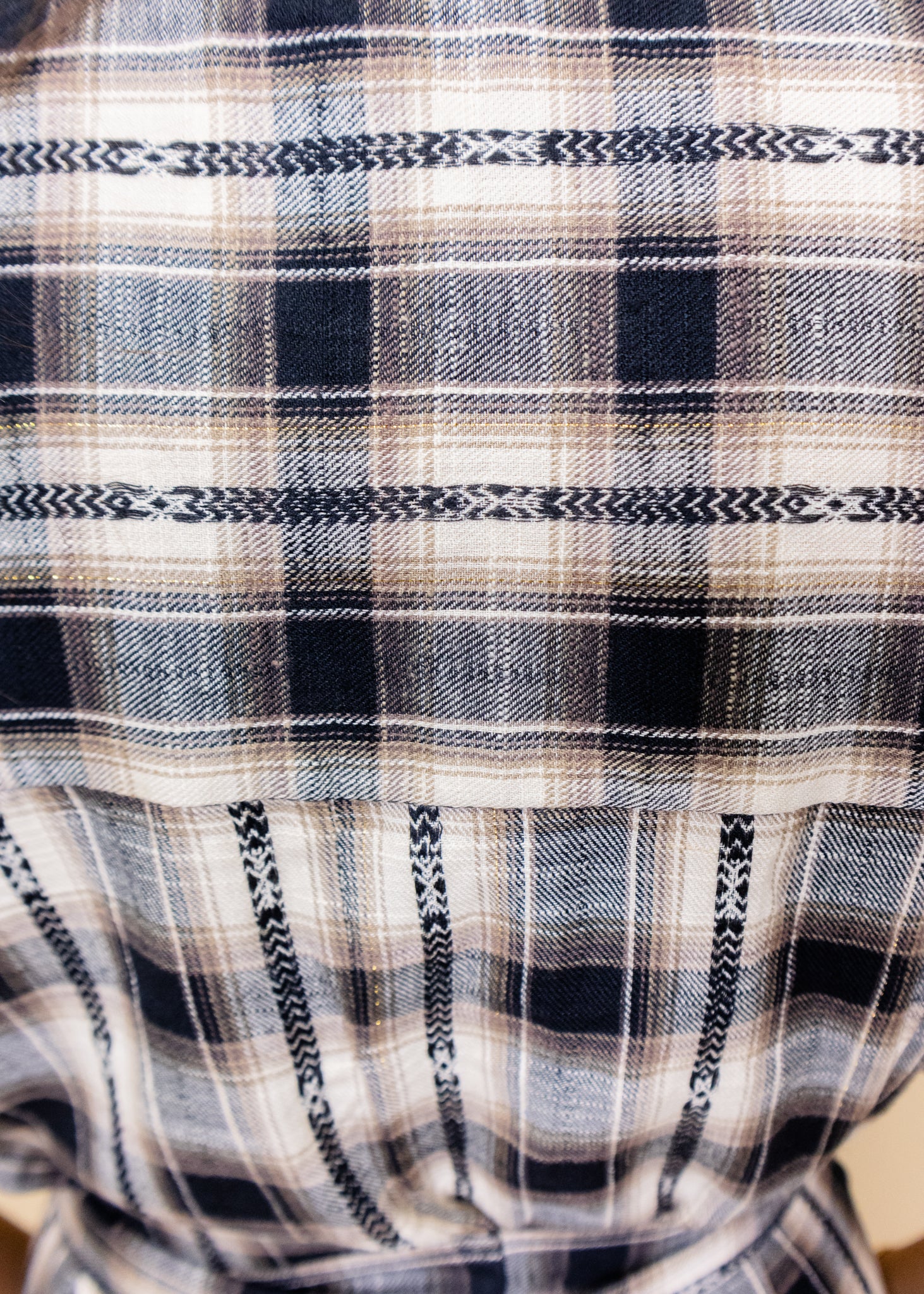 Plaid Button Up Midi Dress