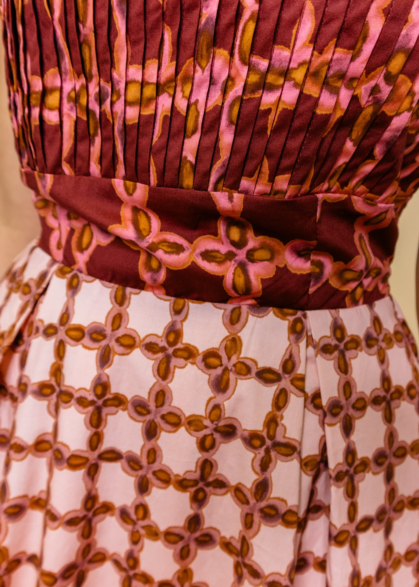 Blush Multi Print Midi Dress