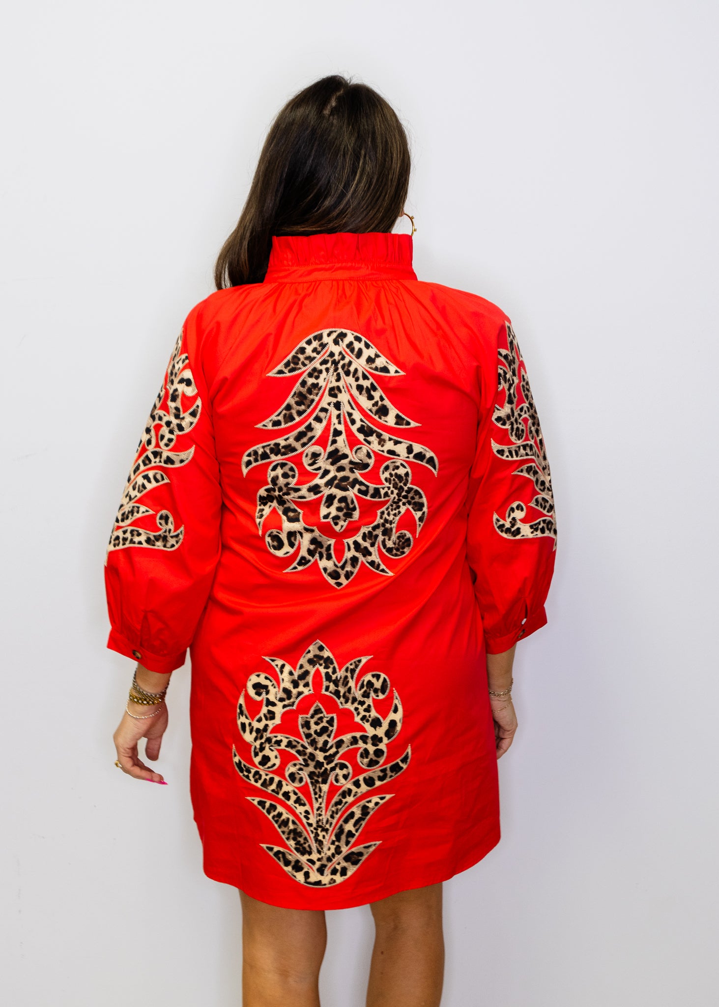 Red Leopard Baroque Dress